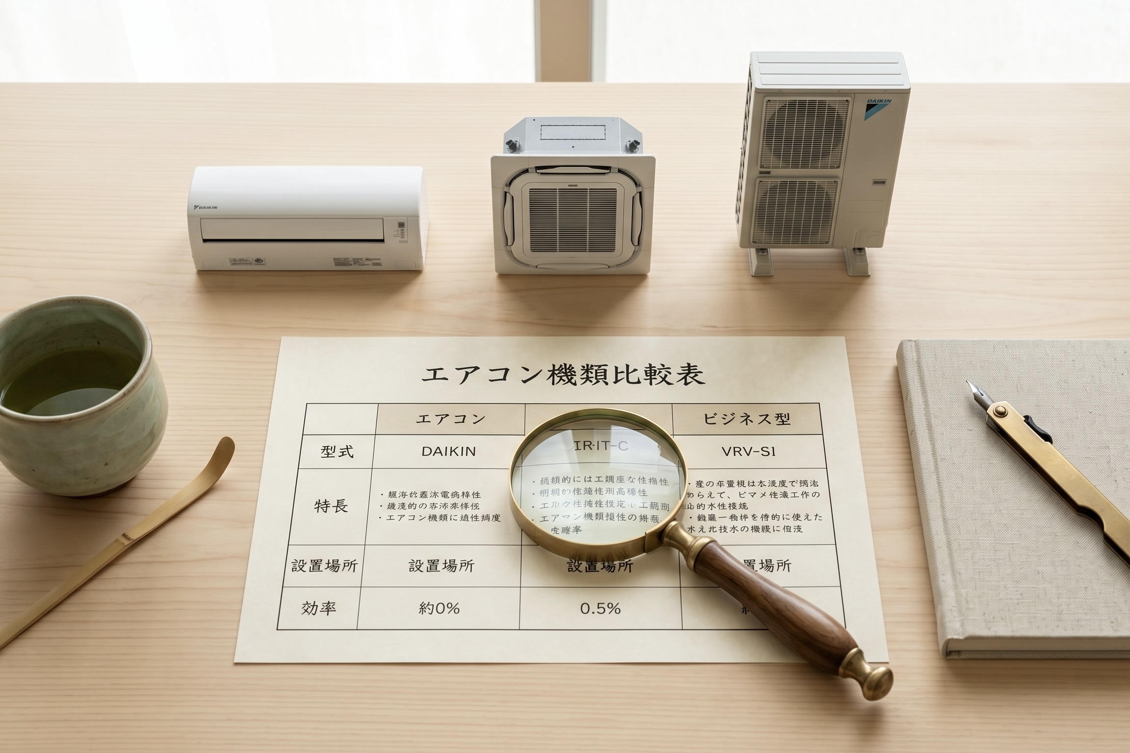 エアコンクリーニング各社のサービス・料金を比較したイメージ